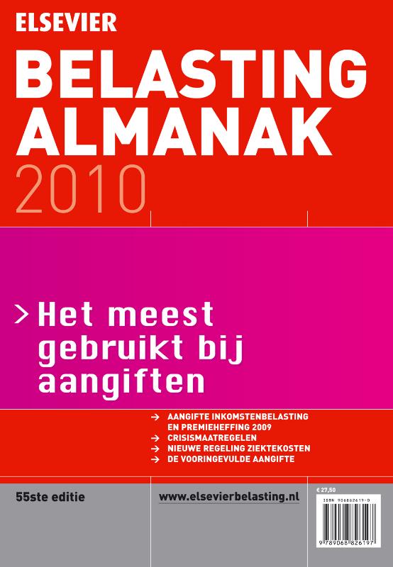 Omslag van E-book Belasting Almanak