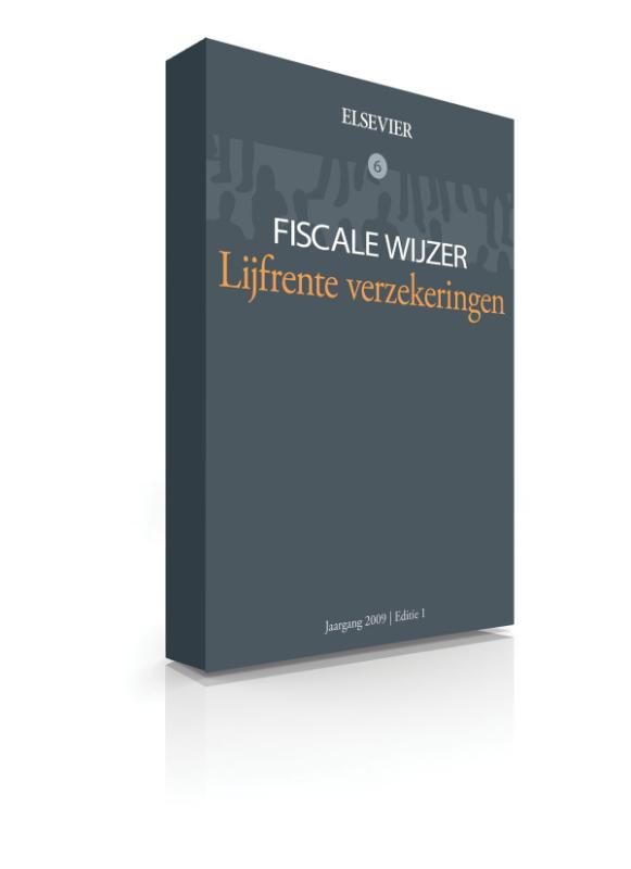 Omslag van Fiscale lijfrenteverzekeringen