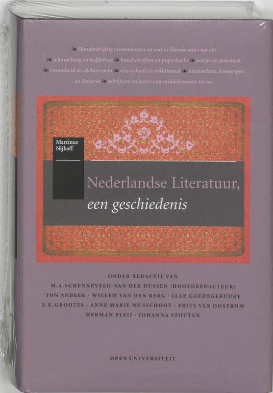 Omslag van Nederlandse literatuur, een geschiedenis