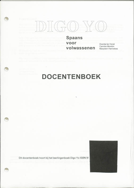 Omslag van Docentenboek