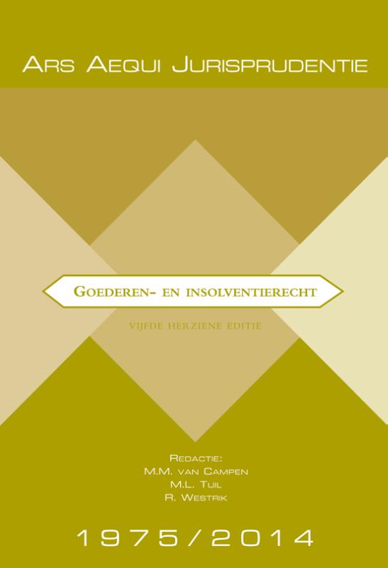 Omslag van Jurisprudentie Goederen- & insolventierecht 1975-2014