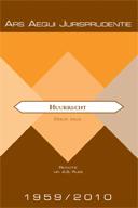 Omslag van Jurisprudentie Huurrecht 1959-2010