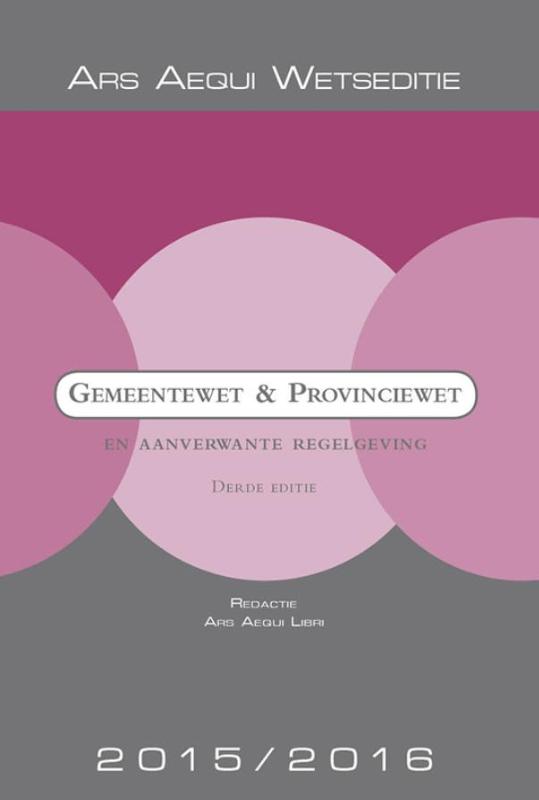 Omslag van Gemeentewet & provinciewet en aanverwante regelgeving 2015/2016