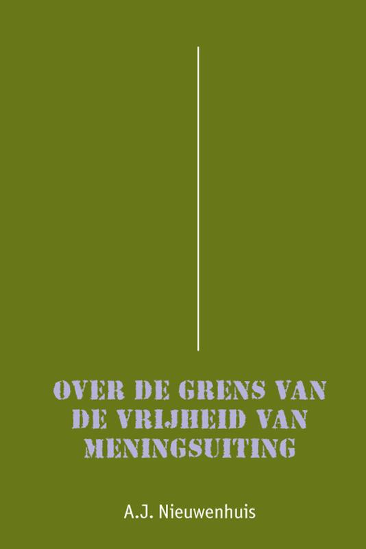 Omslag van Over de grens van de vrijheid van meningsuiting