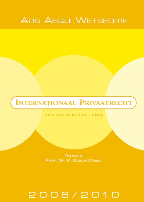 Omslag van Internationaal Privaatrecht 2008/2010