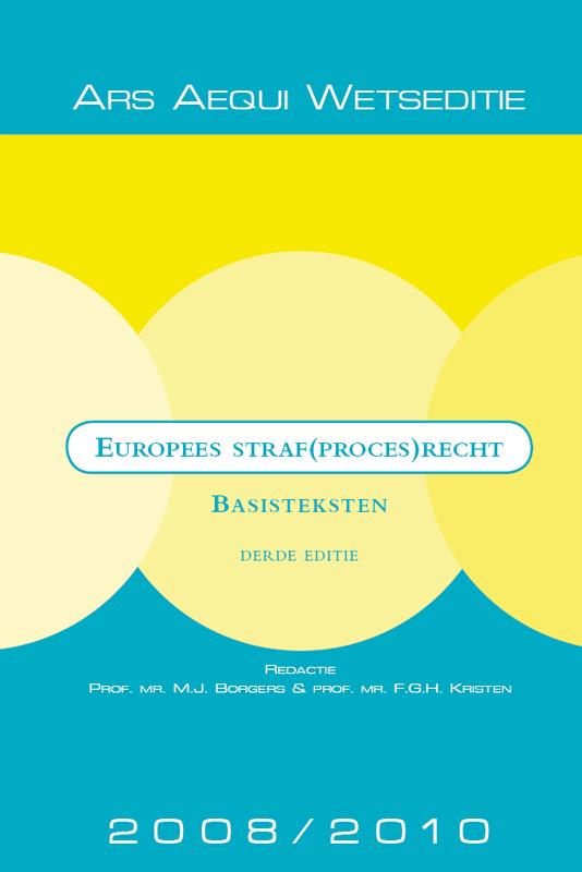 Omslag van Europees (straf)procesrecht 2008/2010