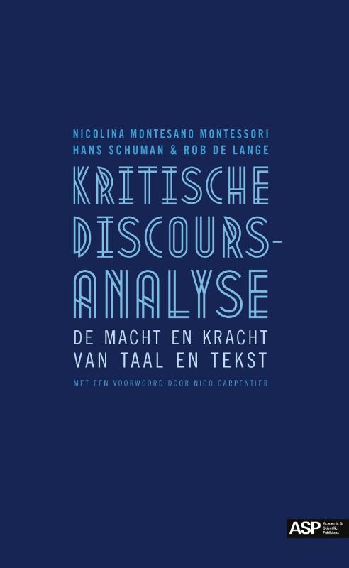 Omslag van Kritische discoursanalyse