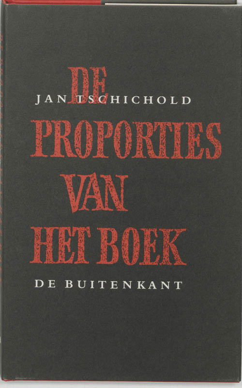 Omslag van De proporties van het boek