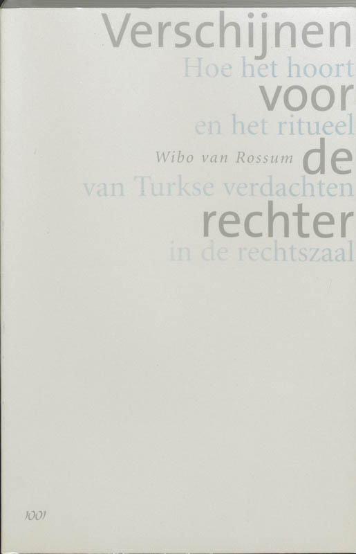 Omslag van Verschijnen voor de rechter
