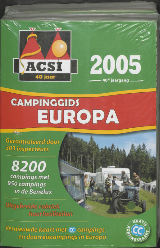 Omslag van ACSI Campinggids Europa 2005