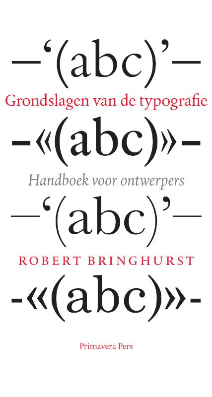Omslag van Grondslagen van de typografie