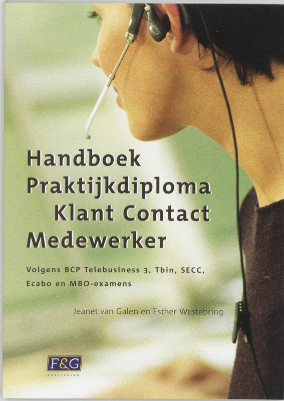 Omslag van Handboek Praktijkdiploma Klant Contact Medewerker
