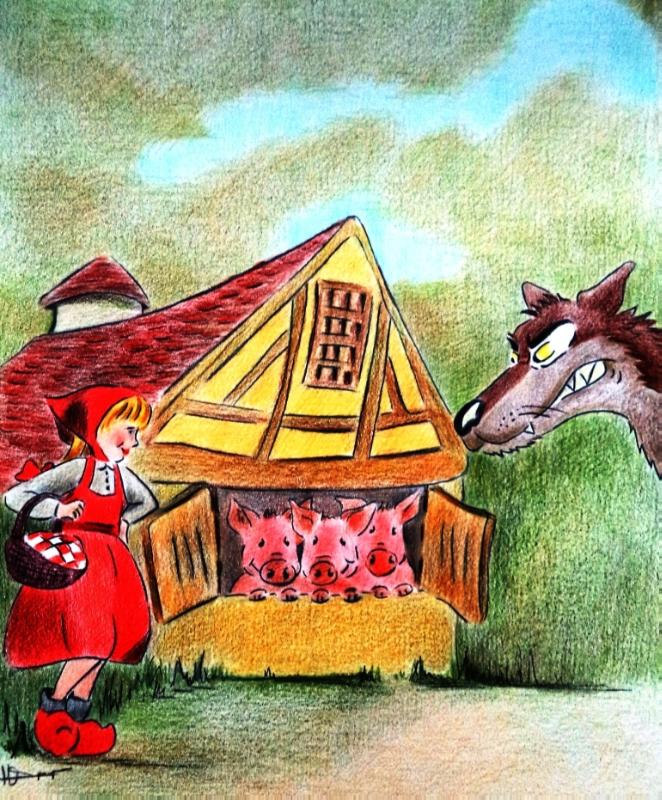 Omslag van Roodkapje en De Drie Biggetjes