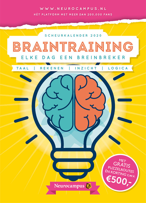 Omslag van Neurocampus Braintraining Scheurkalender 2020