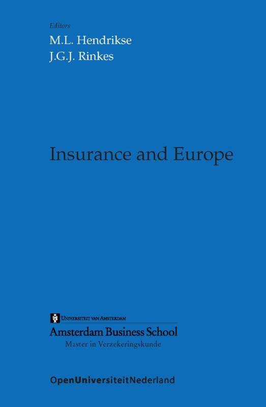 Omslag van Insurance and Europe