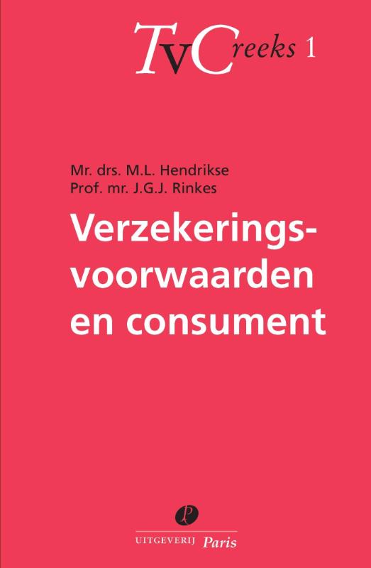 Omslag van Verzekeringsvoorwaarden en consument