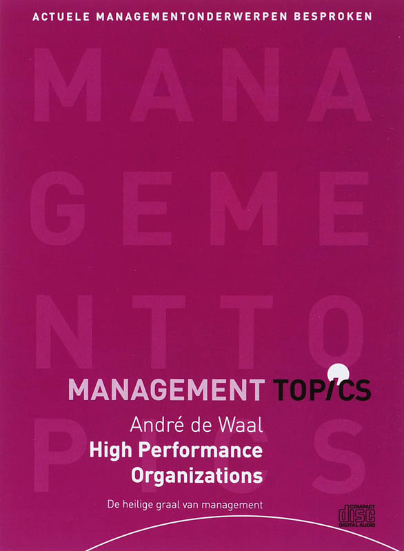 Omslag van Andre de Waal over High Performance Organizations