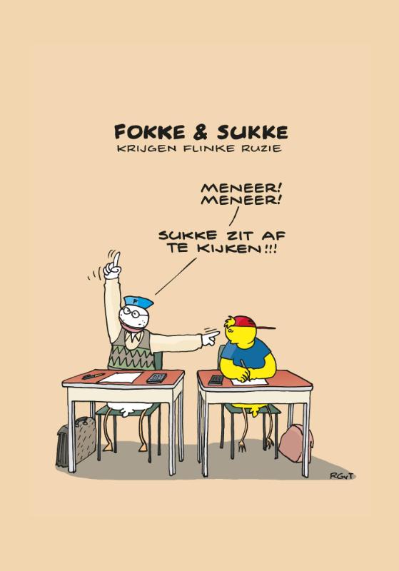 Omslag van Fokke & sukke schrift a4 ruit
