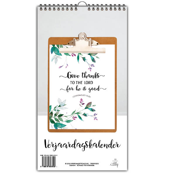 Omslag van Give thanks to the lord for he is good