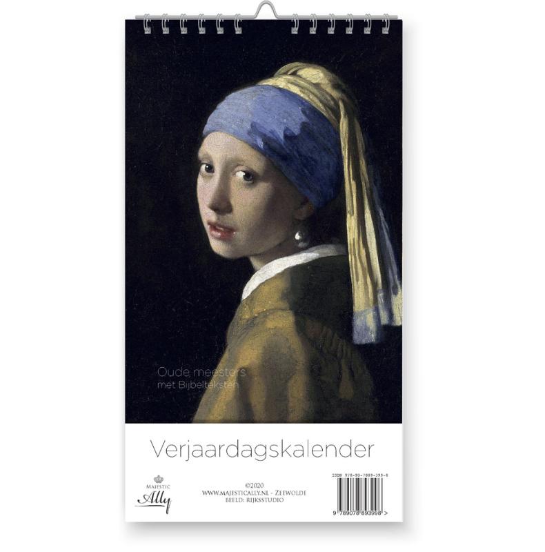 Omslag van Verjaardagskalender Oude meesters - met Bijbeltekst