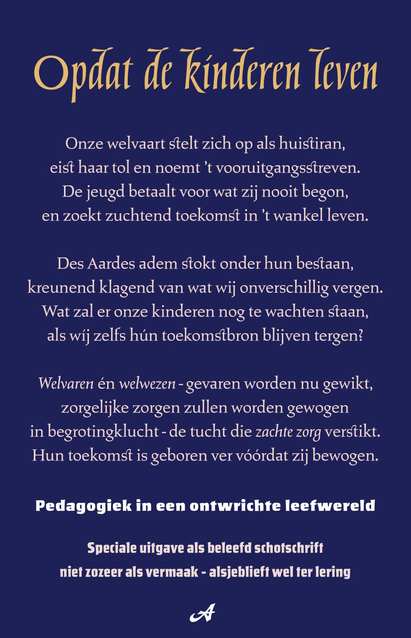 Omslag van Opdat de kinderen leven
