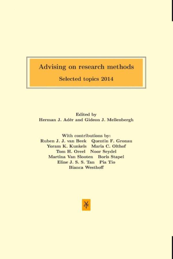Omslag van Advising on research methods