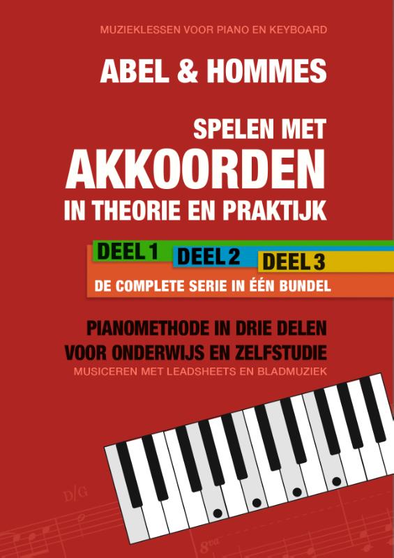 Omslag van Pianomethode in drie delen voor onderwijs en zelfstudie