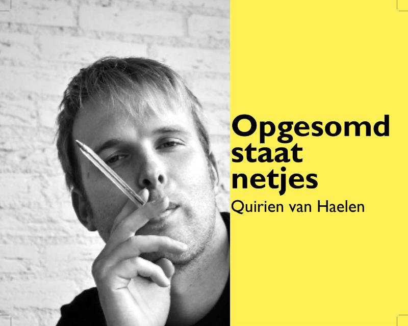 Omslag van Opgesomd staat netjes