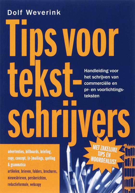 Omslag van Tips voor tekstschrijvers