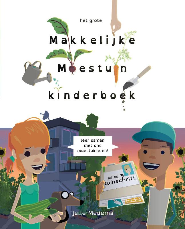 Omslag van Het grote makkelijke moestuin kinderboek