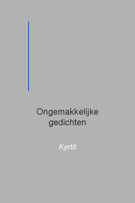 Omslag van Ongemakkelijke gedichten