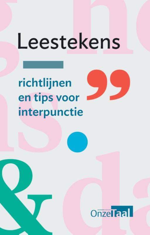 Omslag van Leestekens