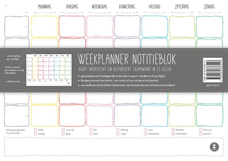 Omslag van Weekplanner notitieblok