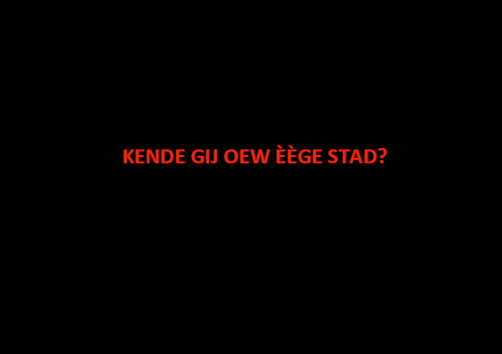 Omslag van Kende gij oew èège stad?
