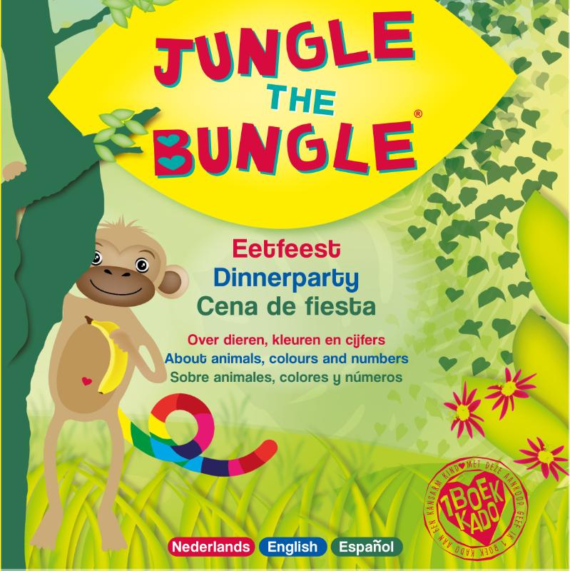 Omslag van Jungle the Bungle eetfeest, dinnerparty, cena de fiesta