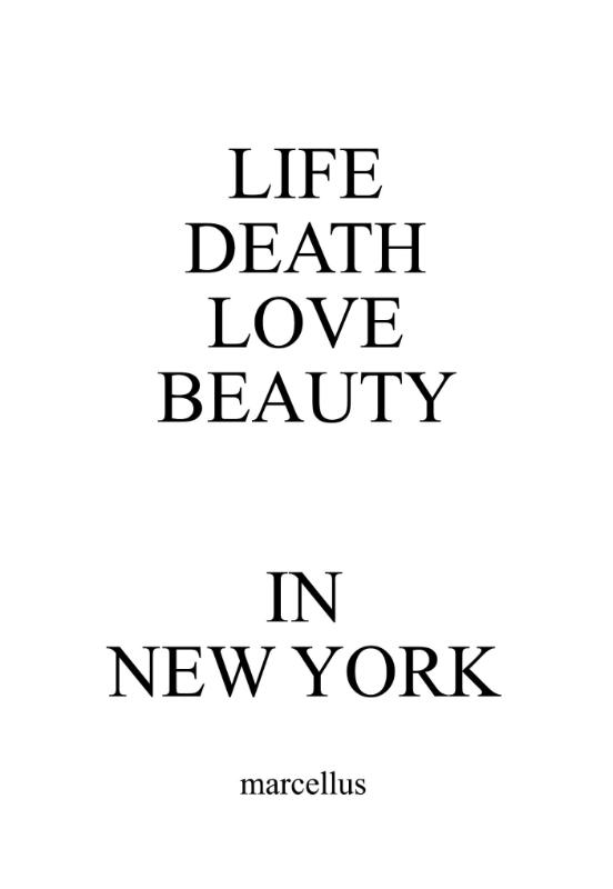 Omslag van LIFE DEATH LOVE BEAUTY IN NEW YORK
