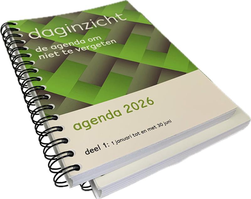 Omslag van Daginzicht agenda 2026 : de agenda om niet te vergeten