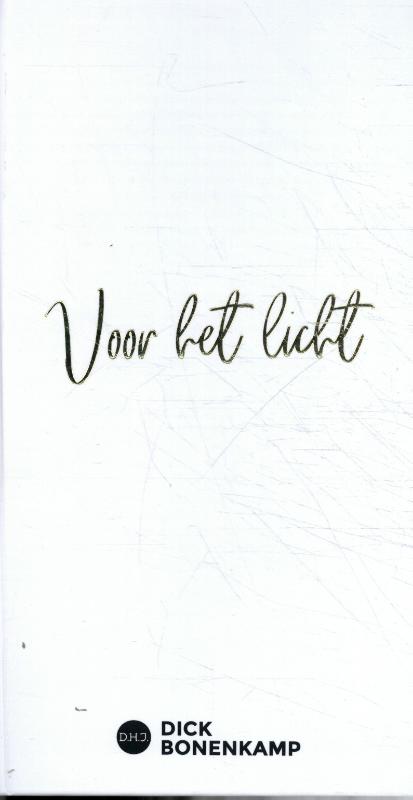 Omslag van Voor het licht