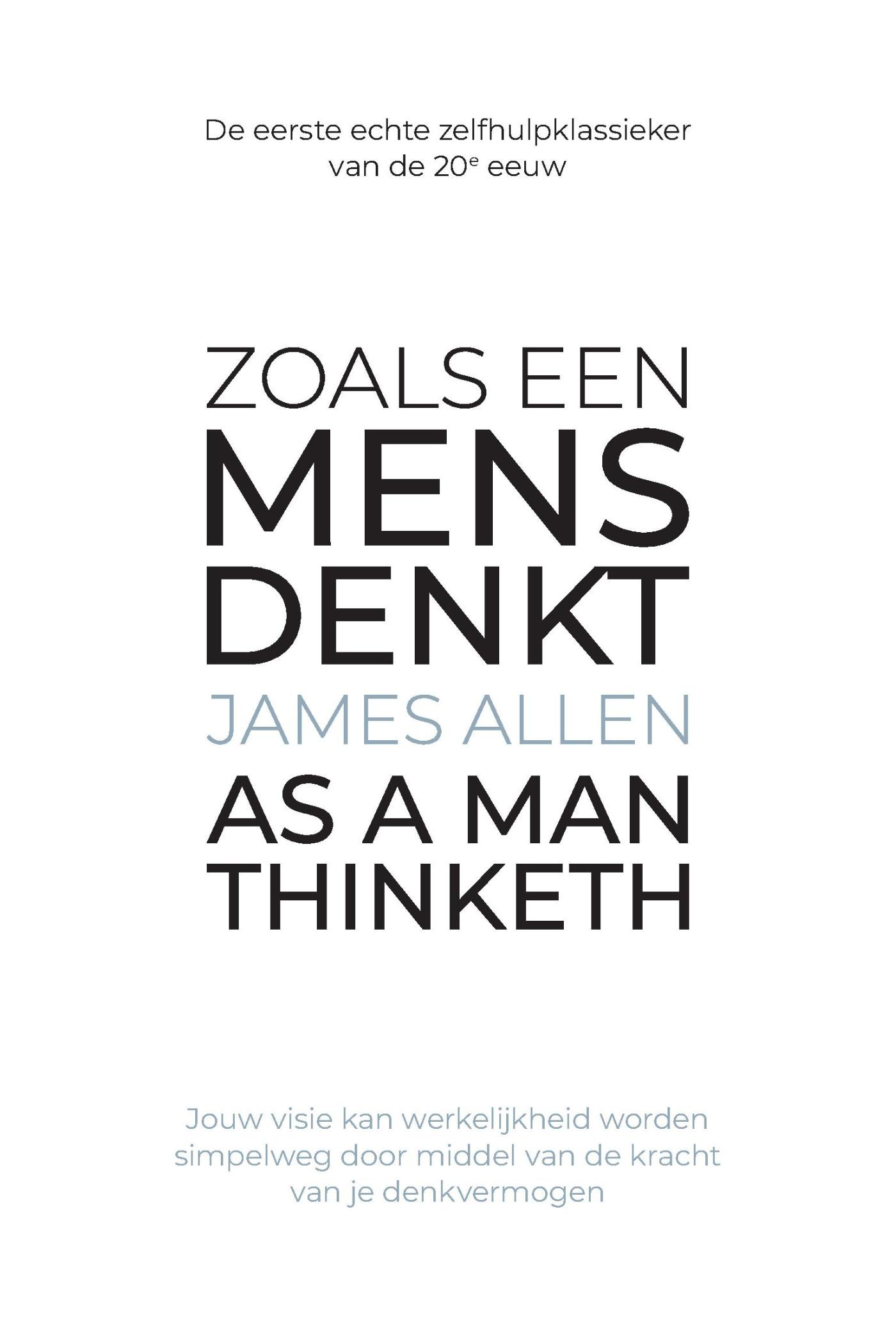 Omslag van Zoals een mens denkt