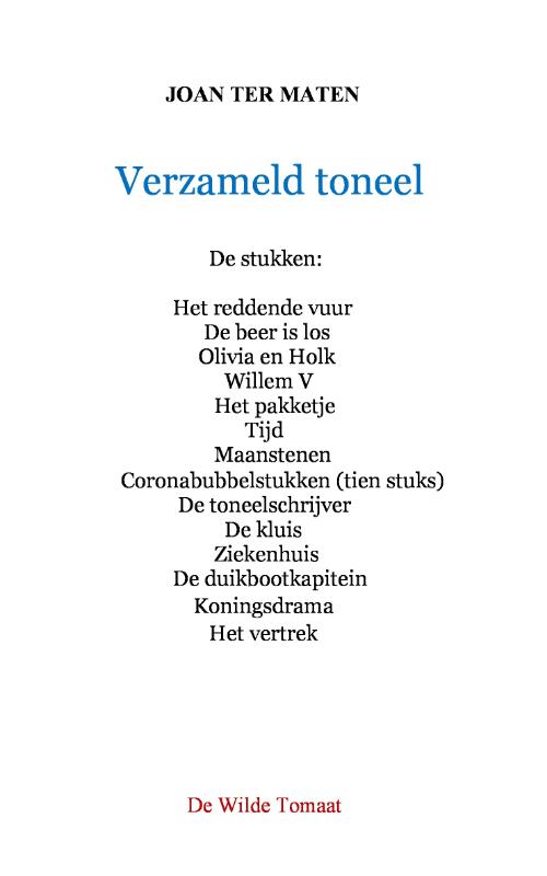 Omslag van Verzameld toneel