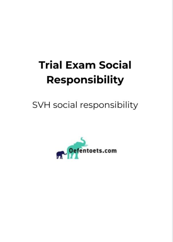 Omslag van Trial Exams Social Responsibility