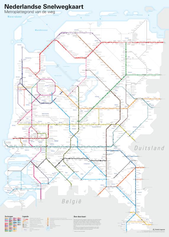 Omslag van Nederlandse Snelwegkaart