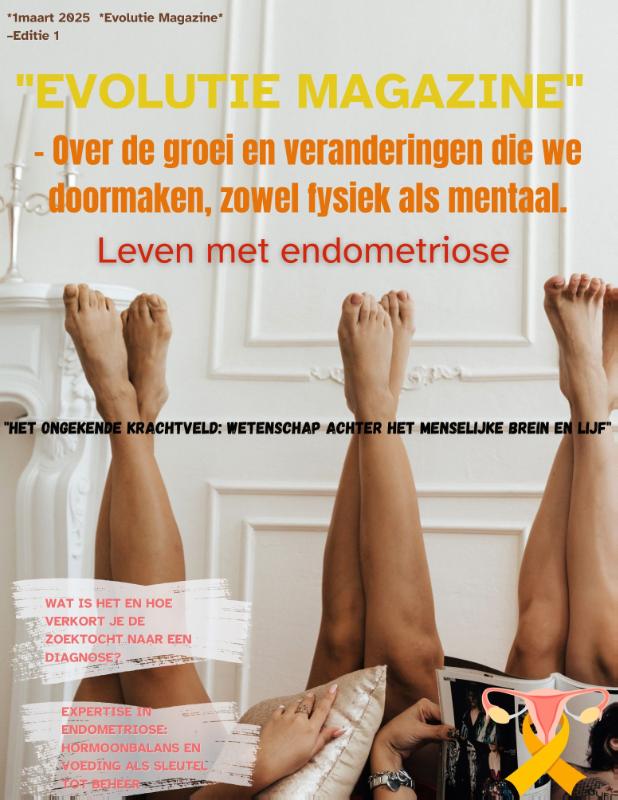 Omslag van Evolutie Magazine editie 1 Leven met endometriose