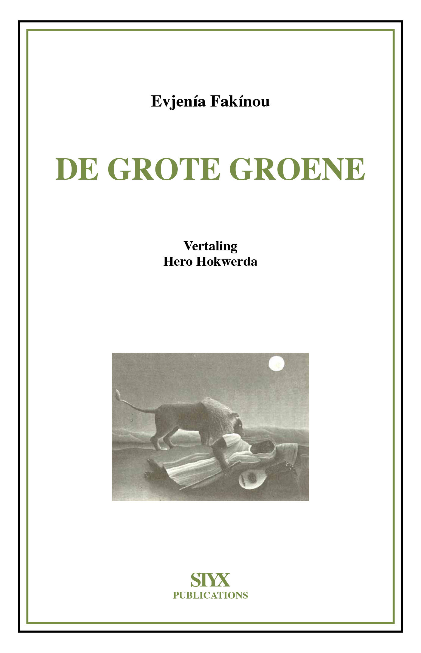 Omslag van De grote groene
