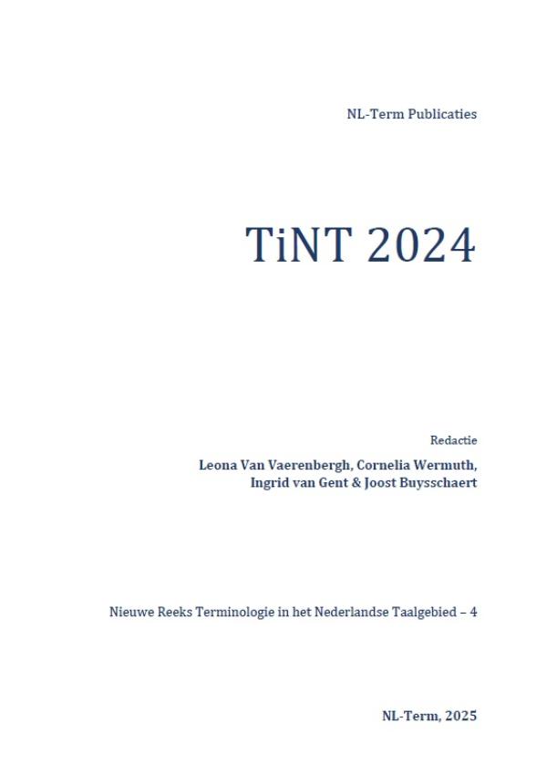 Omslag van TiNT 2024