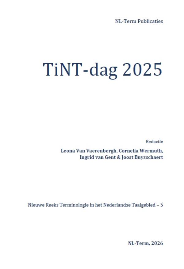 Omslag van TiNT-dag 2025
