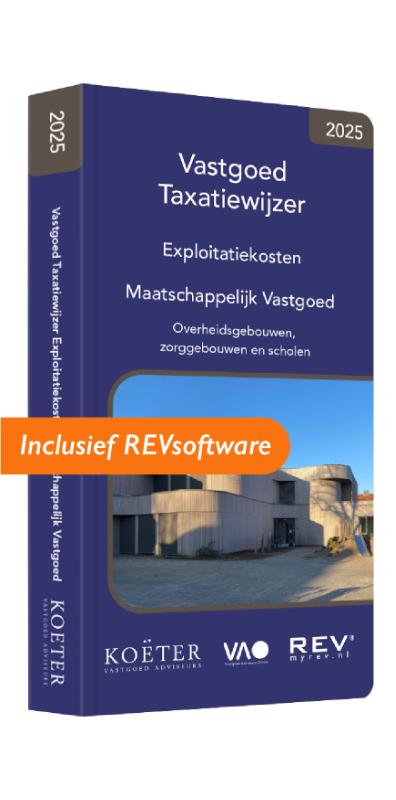 Omslag van Vastgoed Taxatiewijzer Exploitatiekosten Maatschappelijk Vastgoed 2025