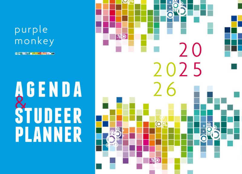 Omslag van Purple Monkey planagenda 2025-2026