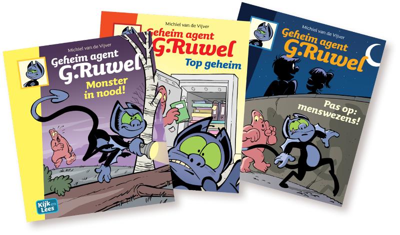 Omslag van AVI leespakket GROEP 6 - Geheim agent G. Ruwel