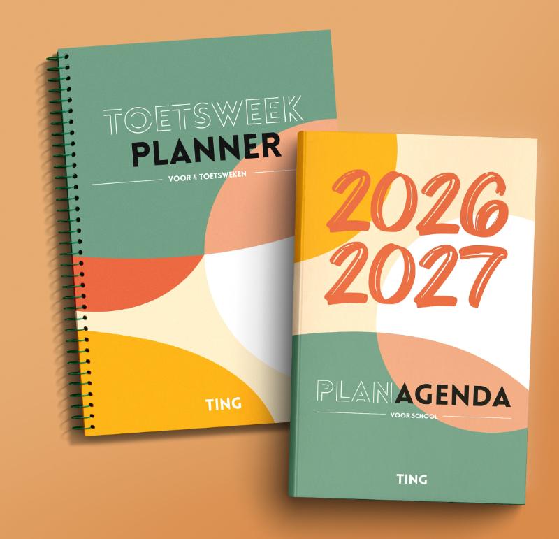 Omslag van TING planagenda 2026-2027 & TING toetsweekplanner